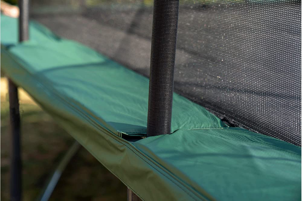 Jumpking 9ft x 13ft Rechteckige Trampolin mit Sicherheit Gehäuse Netz & Leiter ❘ Outdoor-Garten-Trampolin für Erwachsene & Kinder | Tri-Layer Rohr