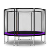 Baunsal® Trampolin Outdoor Ø 335 cm (FGOS) lila-schwarz als Komplettset Gartenspielzeug Kindertrampolin Gartentrampolin rund Garten Spielzeug