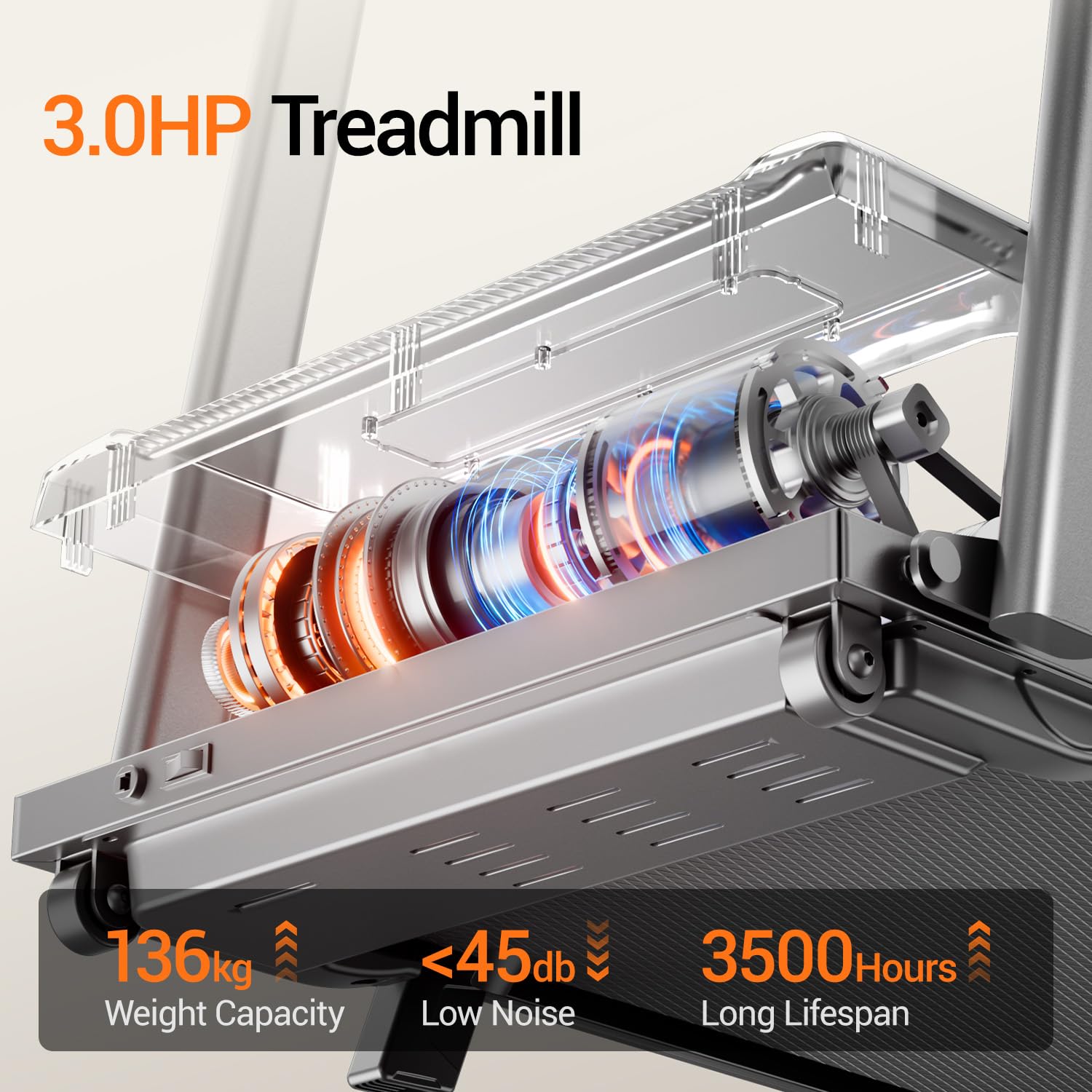 LONTEK Laufband Für Zuhause Klappbar 12KM/H,Laufbänder mit Herzfrequenzmonitor, Treadmill for Home mit 12 Trainingsprogrammen,Max Belastung 136KG