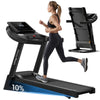 UMAY Laufband, klappbar, bis 14 km/h, 3.0 PS, 3 Steigungsstufen, 12 Programme, bis 136 kg, Treadmill für Zuhause