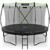 KINETIC SPORTS Trampolin Outdoor 'Ultimate Pro' Ø 244/305/366/427 cm – TÜV Rheinland, Kindertrampolin mit Leiter, Fieberglas-Netz, Gartentrampolin