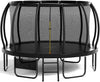 Flamaker Trampolin Outdoor, Ø 366/427cm Gartentrampolin mit Netz, TÜV Rheinland GS-Zertifikat, Bodenanker, Stabile Rahmenkonstruktion, Wetterfest